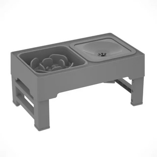 Alzador de platos para perros con altura ajustable